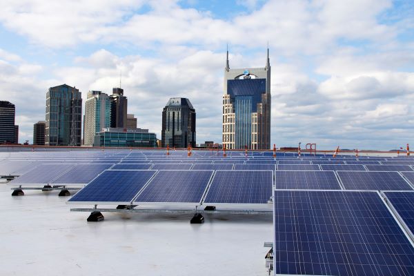 image of rooftop solar panels